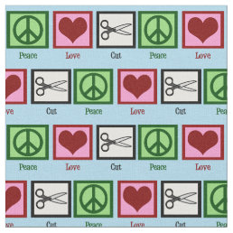 Peace Love Cut Fabric