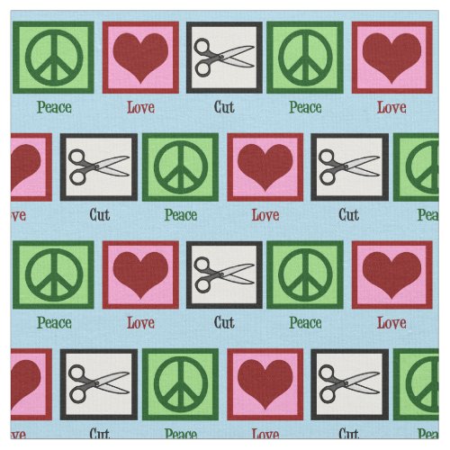 Peace Love Cut Fabric
