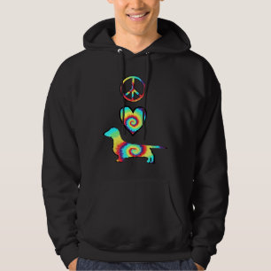 Peace Love Dachshunds Hoodie