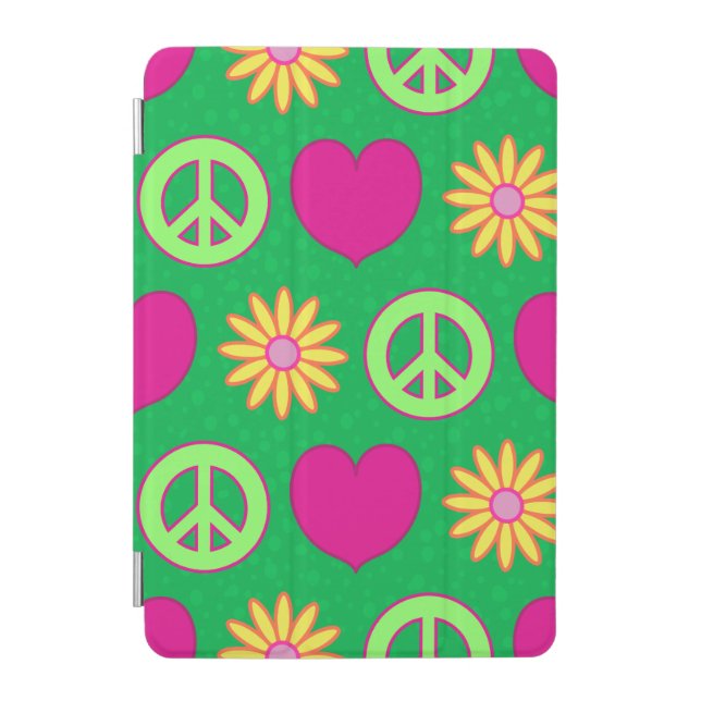 Peace Love Daisies iPad Mini Cover (Front)