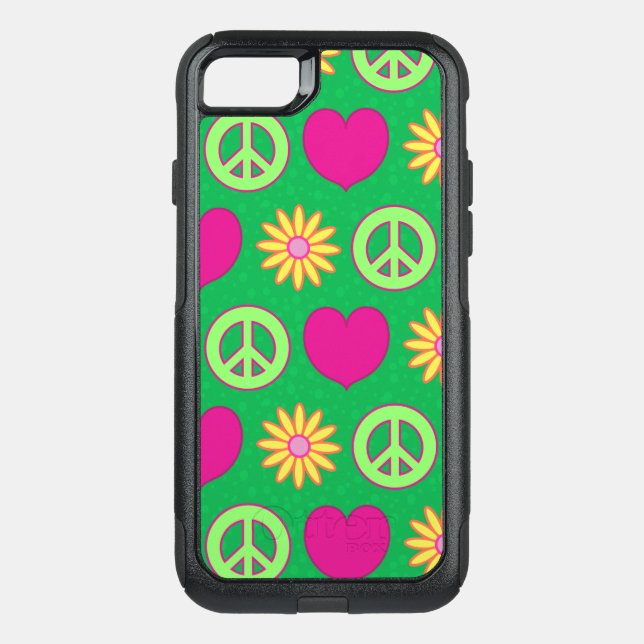 Peace Love Daisies iPhone 15 Pro Max Case (Back)