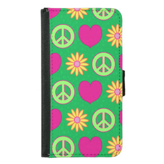 Peace Love Daisies Samsung Galaxy S5 Wallet Case