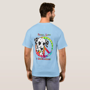 Peace, Love & Dalmatians T-Shirt