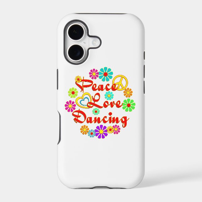 PEACE LOVE Dancing Iphone Case (Back)