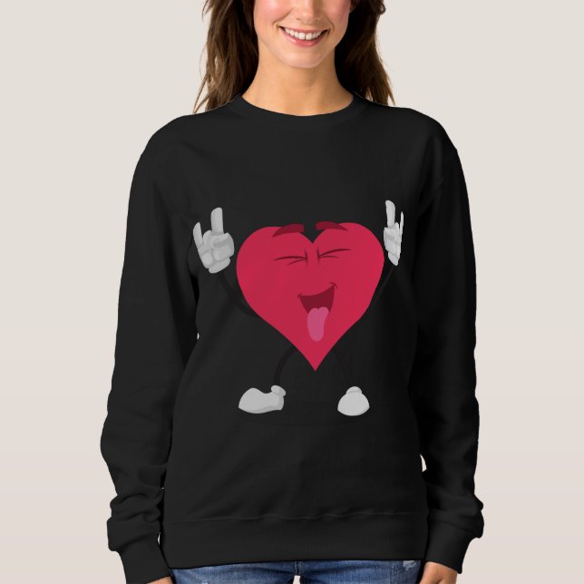 Peace Love & Death Metal Raccoon Children's Band M Sweatshirt (Front)