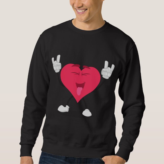 Peace Love & Death Metal Raccoon Children's Band M Sweatshirt (Front)