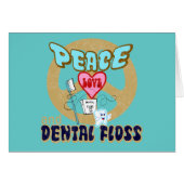 PEACE LOVE DENTAL FLOSS (Front Horizontal)