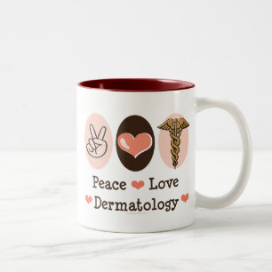 Peace Love Dermatology Mug