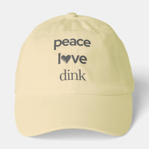Peace Love Dink   Pickleball Fan Addict Fashion Hat