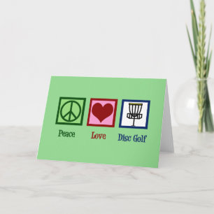 Peace Love Disc Golf Holiday Card