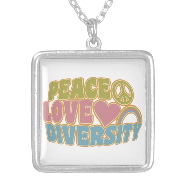 PEACE LOVE DIVERSITY necklace (Front)