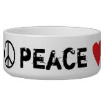 Peace Love Dogs Bowl at Zazzle