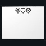 Peace Love Dogs Notepad<br><div class="desc">Peace Love Dogs Notepad</div>