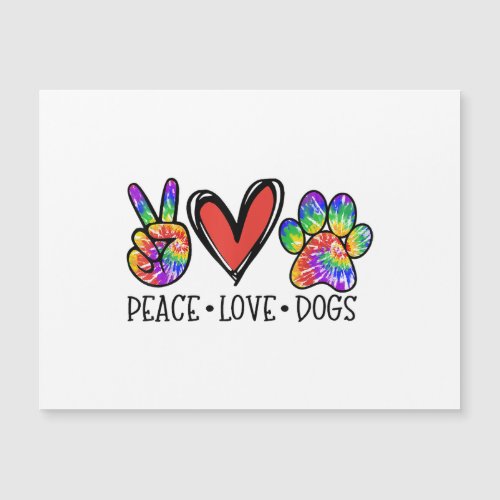 Peace Love Dogs Paws Tie Dye Rainbow Animal Rescue