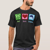 Cute Peace Love Dolphins T-Shirt