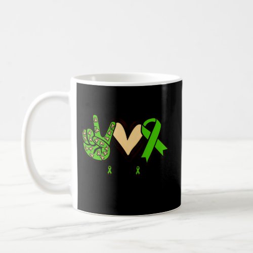 Peace Love Donate Organ Donation Kidney Donor Coffee Mug