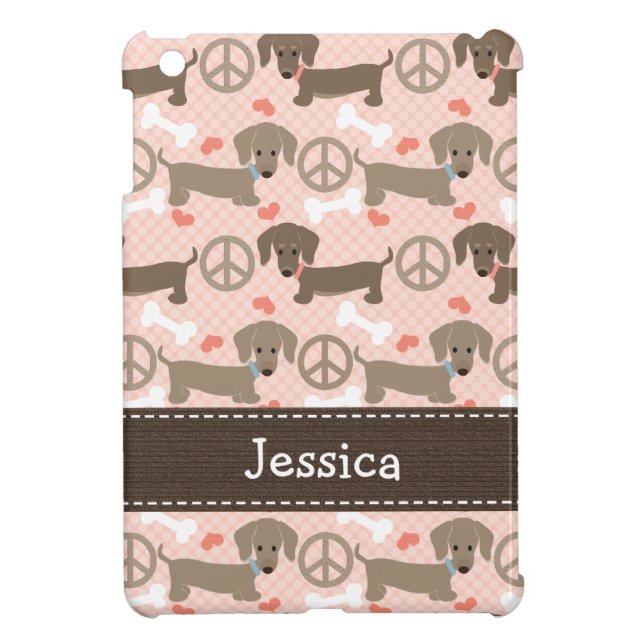 Peace Love Doxies Case For The iPad Mini (Back)