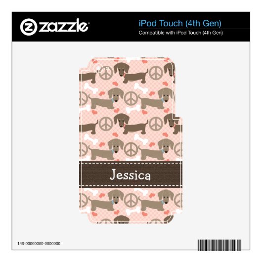 Peace Love Doxies Dachshund iPod Touch Skin 4g 4th (Product)