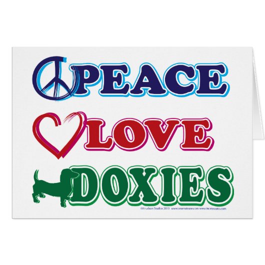 Peace-Love-Doxies- Dachsund (Front Horizontal)