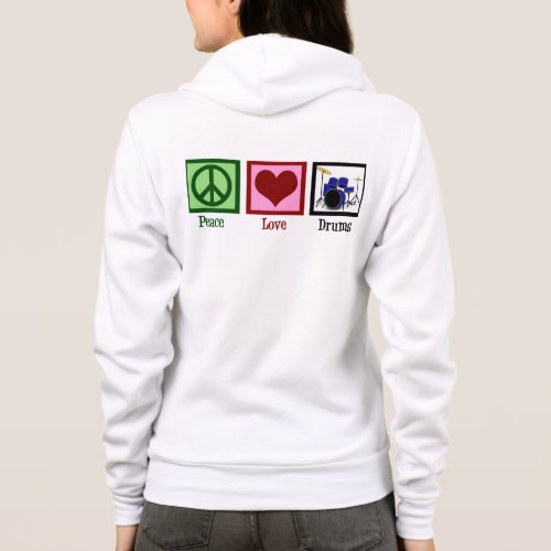 Peace Love Drums Hoodie