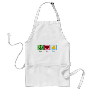 Peace Love Ducks Adult Apron
