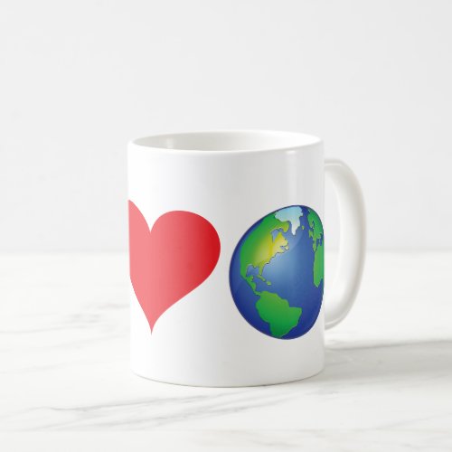 Peace Love Earth Coffee Mug