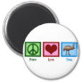 Peace Love Emu Magnet