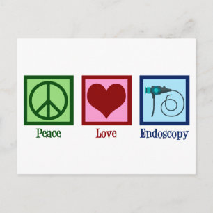 Peace Love Endoscopy Postcard