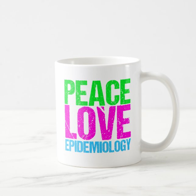 Peace Love Epidemiology Coffee Mug (Right)