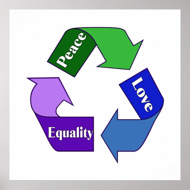Peace Love Equality Poster (Front)