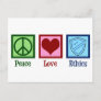 Peace Love Ethics Moral Philosophy Professor Postcard