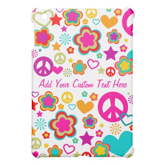 Peace Love & Everything Girly - Custom Case iPad Mini Cover