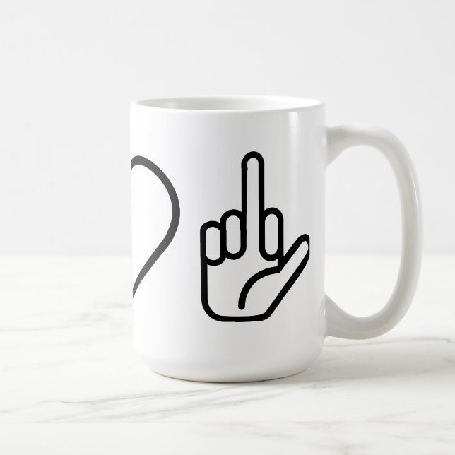 Peace Love F Off Mugs (Right)