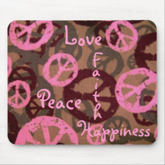Peace Love Faith Happiness-Mousepad Mouse Pad
