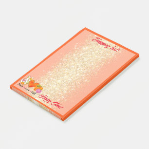 Peace Love Fall Autumn Custom Text and Color Post-it Notes