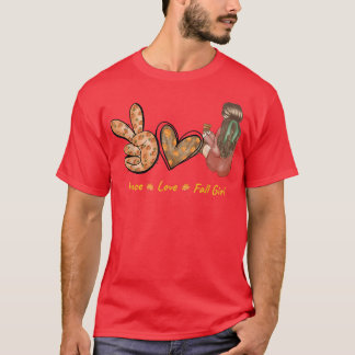 Peace Love Fall Autumn T-Shirt
