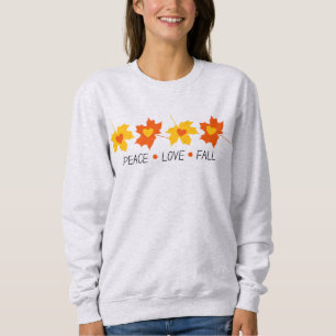 Peace Love Fall Cozy Sweatshirt