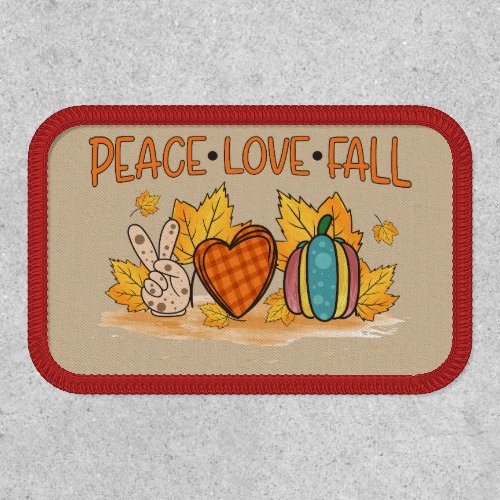 Peace Love Fall Patch