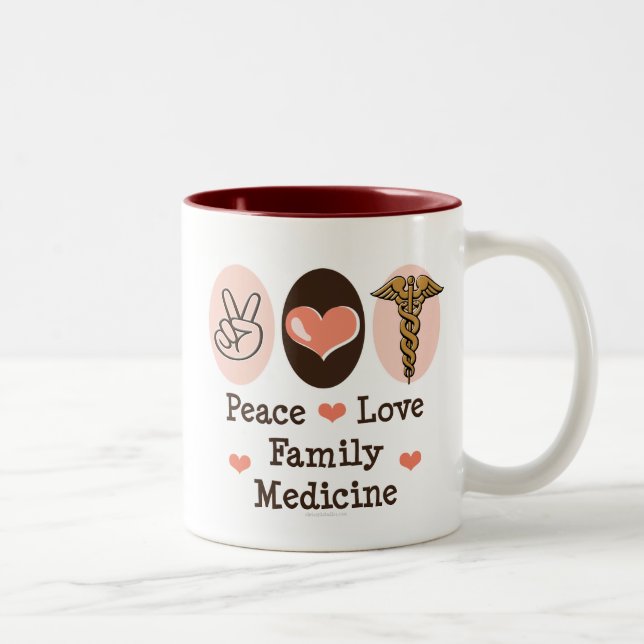 Peace Love Family Medicine Mug (Right)