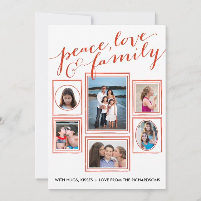 Peace, Love & Family Red (Front)