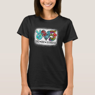 Peace Love Fifth 5th Grade Squad Back To School Bl T-Shirt