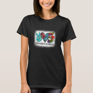 Peace Love Fifth Grade Back To School Team 5th Gra T-Shirt