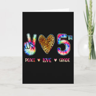 Peace Love Fifth Grade Squad Ck To School Gift Card