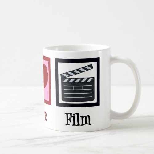 Peace Love Film Coffee Mug