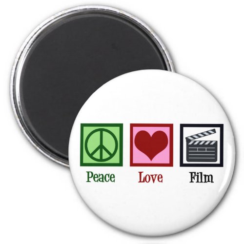 Peace Love Film Magnet