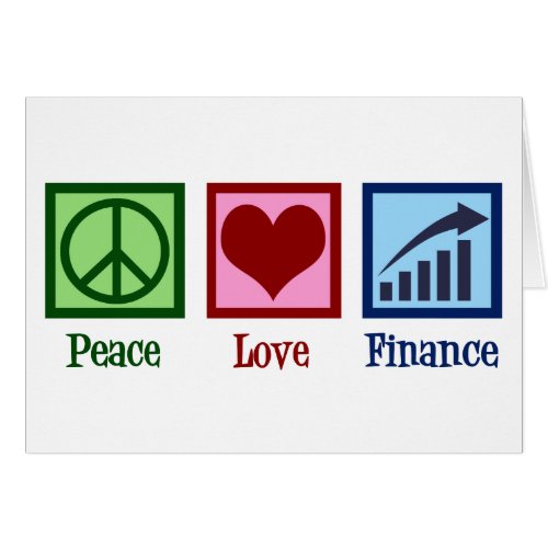 Peace Love Finance Financial Advisor Holiday Card