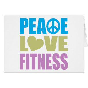 Peace Love Fitness Cards