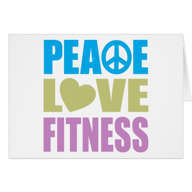 Peace Love Fitness Cards (Front Horizontal)