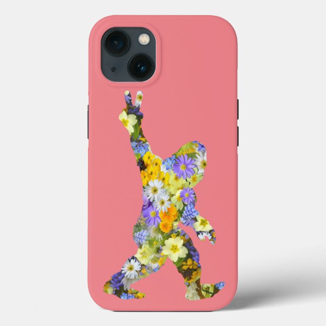 Peace Love  Floral Bigfoot   Case-Mate iPhone Case (Back)