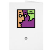 Peace & Love Flower Christmas Holiday Card (Back)